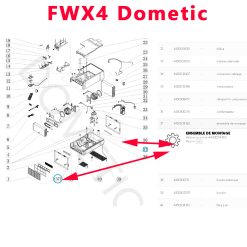 Alternative view of Freshwell FWX4 Kit de fixation : 2 sangles, 6 équerres, vis par Dometic