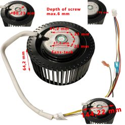 Alternative view of Ventilateur du condensateur pour Freshwell FWX4 par Dometic