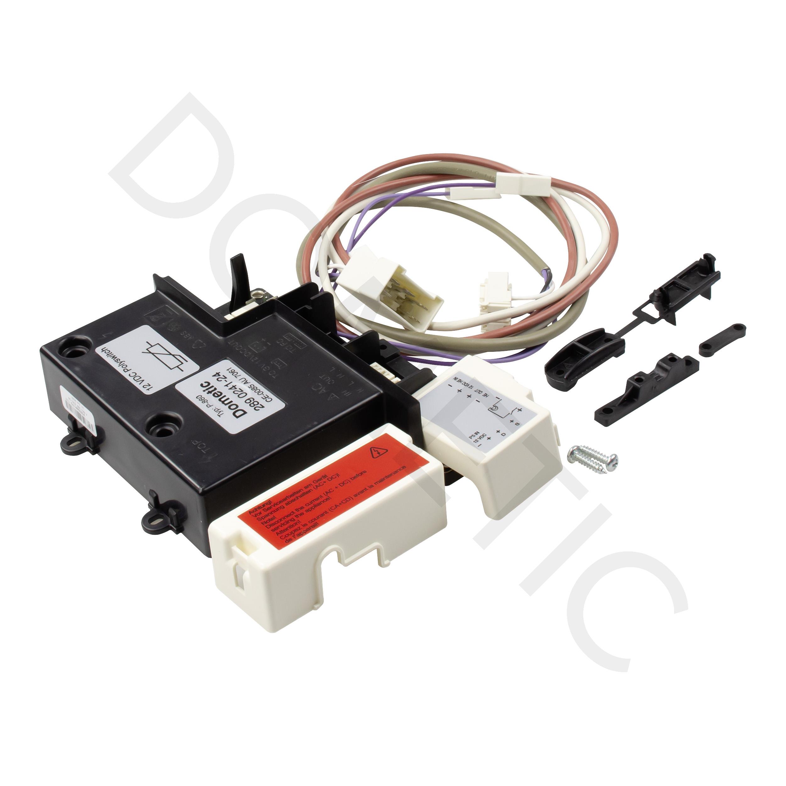 Dometic P860, connection brique complet avec le cablage alimentation 12V pour RMD8505, RMDT8505...