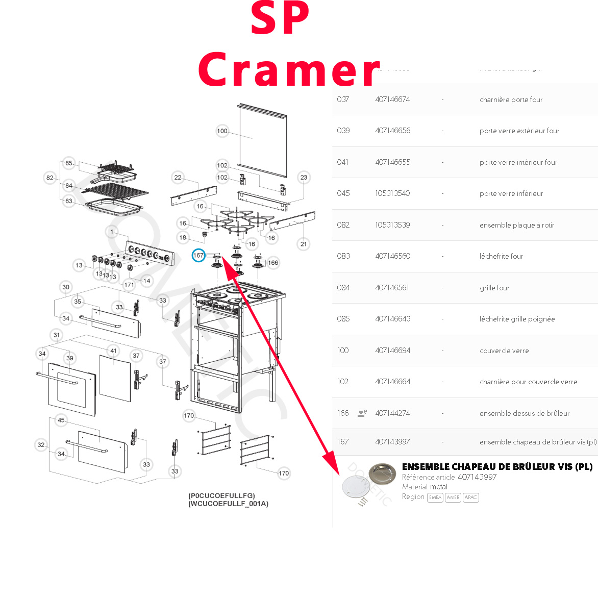 Cramer, 2 couvercles Ø 60 mm et leurs visses de dessus de bruleur des gazinières CE99, CEOO-Mini, EK3000, KSK-2007 camping-car par Dometic – Image 7