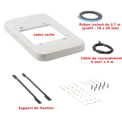 Dometic, kit complet d'installation pour climatisation RTX2000, RTX1000 ou SPX, si pas de toit ouvrant (soit universel 1 ou universel 2)