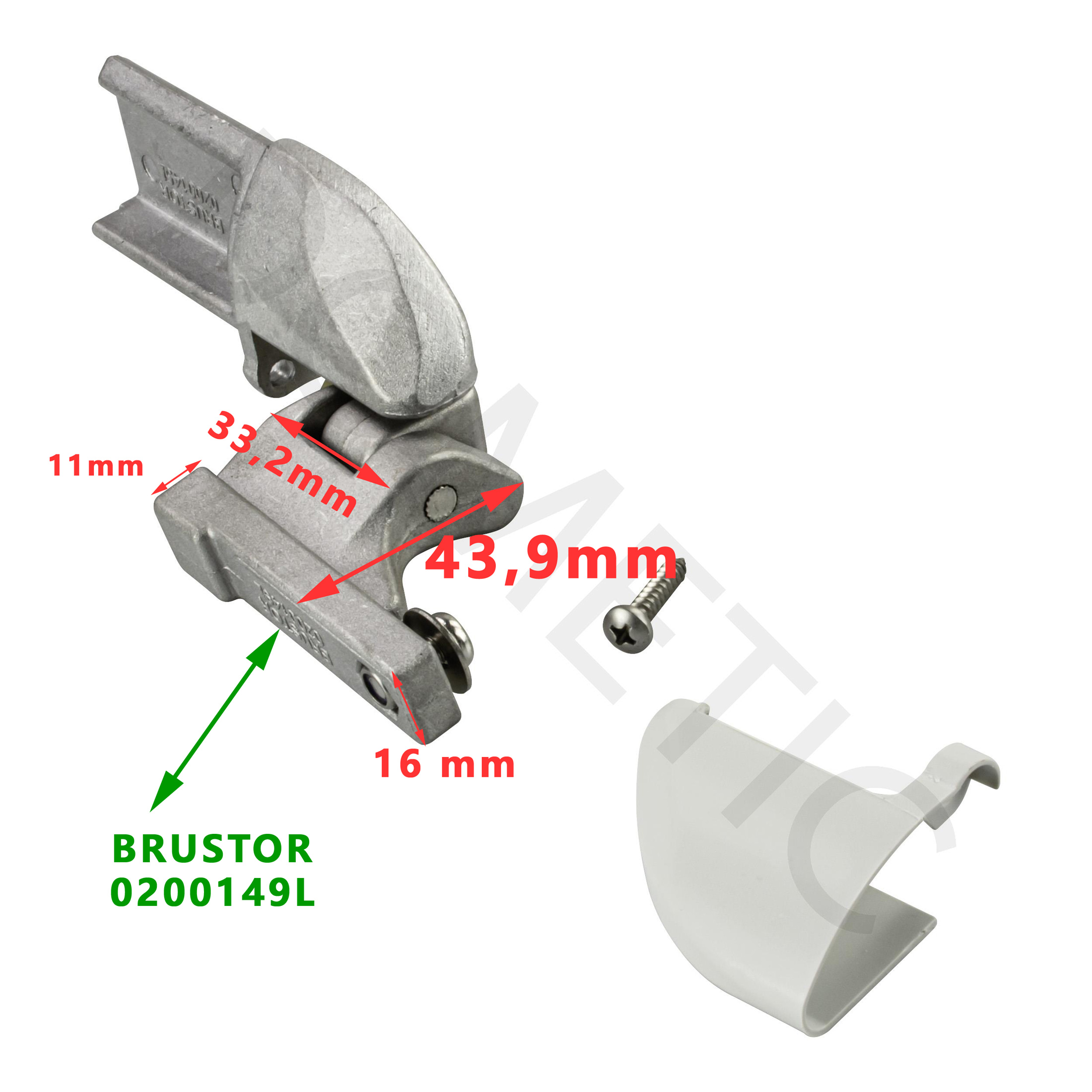 Une articulation GAUCHE pour auvent, store pour camping-car, Brustor 0200145 L par Dometic Prostor – Image 4