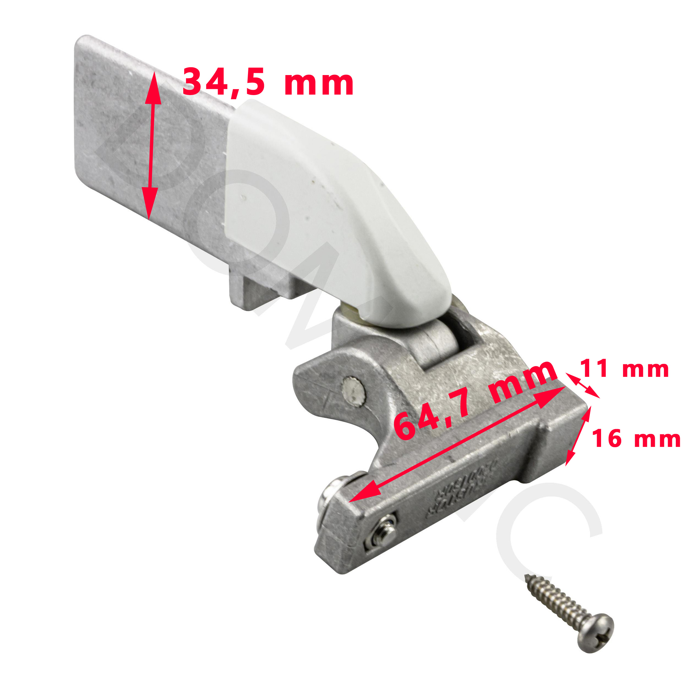 Une articulation DROITE pour auvent, store pour camping-car Brustor 0200145 R par Dometic Prostor- ARTICLE EPUISEE