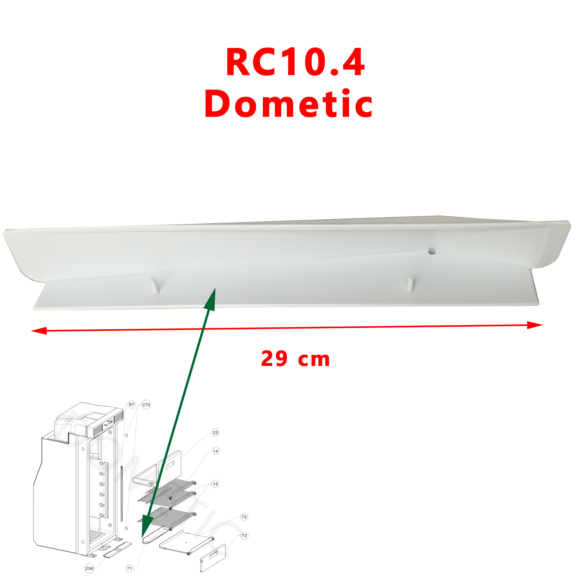 Dometic, RC10.4 recolte goutes d'eau 2952286-1 de condensation et son tuyau – Image 2