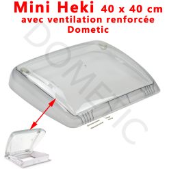 Dôme du lanterneau mini-heki en plexiglass ou acrylique ou couvercle en plexiglass complet pour MINI-HEKI avec ventilation (sans joint) par Dometic - DISPONIBLE VERS LE 15 AVRIL 2026