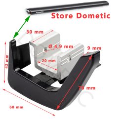 Embout noir de l’angle du panneau avant coté GAUCHE pour store PR2000 par Dometic