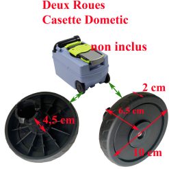 Alternative view of Dometic, paire de roulette de la Cassette des toilette CT, CTLP, CTS et CTW