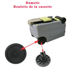 Une roulette de la Cassette Dometic pour toilette CT, CTLP, CTS et CTW
