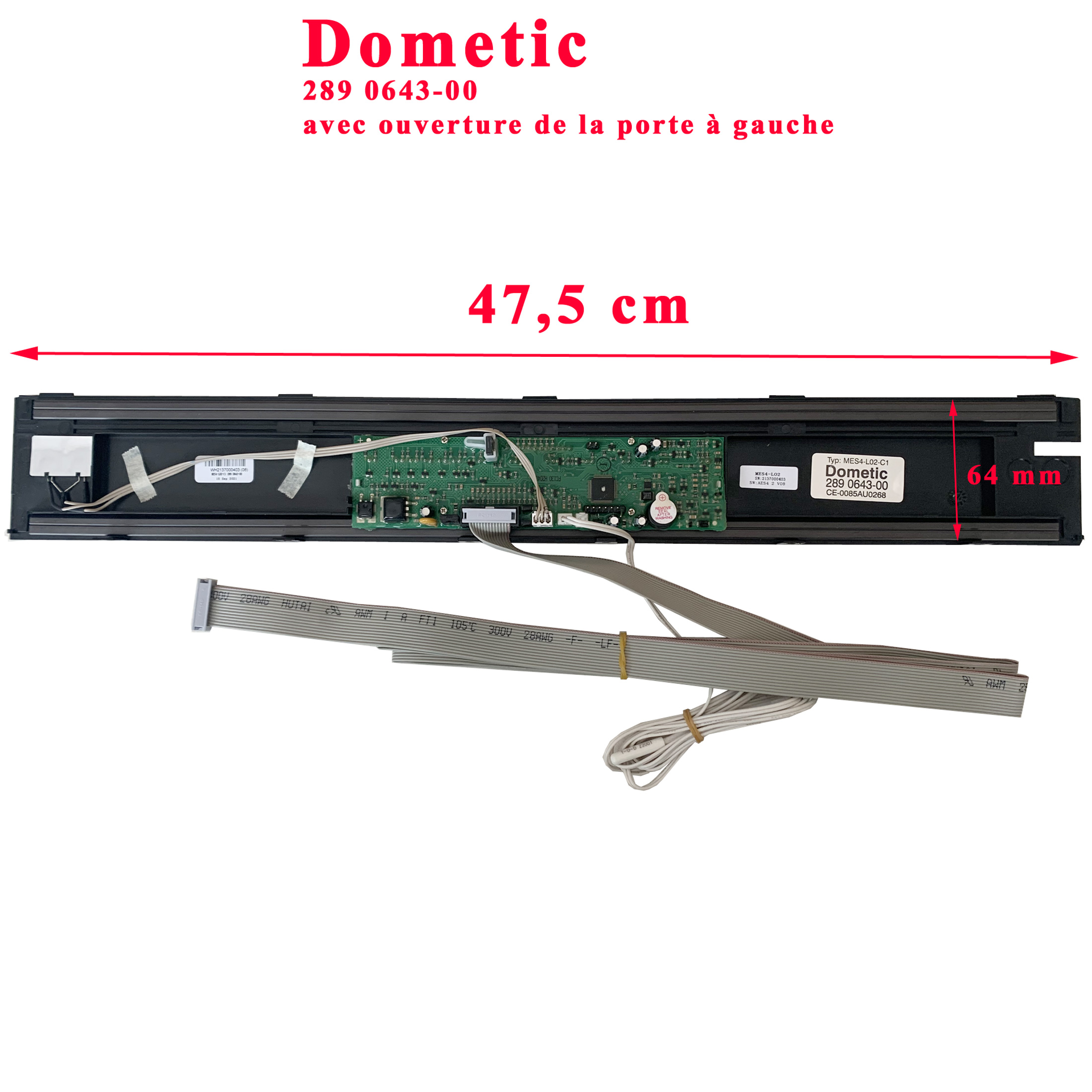 Dometic, panneau de commande porte GAUCHE 289 0644-00 pour réfrigérateur RMD8551, RMD8501, RMDX 21 – Image 5