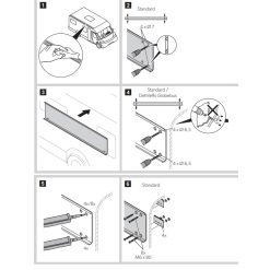 Alternative view of Dometic PerfectWall Adapter 001 (kit de fixation) - longueur du rail de 5m