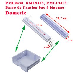Dometic barres de fixation du bac à légumes tiroir RML9430 RML9435 RMLT9435