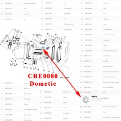Alternative view of Dometic, clayette, étagère ou grille complète des réfrigérateurs CRE0080