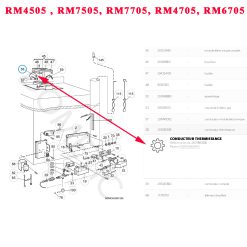 Alternative view of Dometic, sonde de temperature des refrigerateurs : RM4505, RM4705, RM6705, RM7505