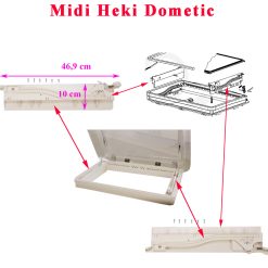 Dometic, paire des cotées SP1598 et  SP1599 des fixations des compas pour les Midi-Heki