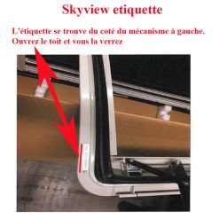 Dometic, 2 poignées du lanterneau SkyView, Sky-view, T2 Bugscheibe, T2 Front, T3 front, T6 Bugscheibe – Image 3