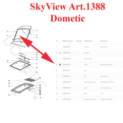 Alternative view of Dometic, lanterneau SkyView Art.1388,​ 1070 x 820 mm