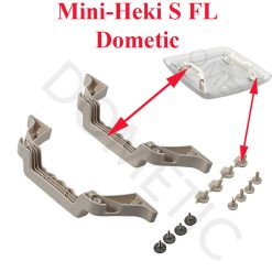 Alternative view of Dometic, Mini-Heki S FL, Mini Heki AirQuad, Mini-Heki S, paire de poignées du dôme en plexiglass
