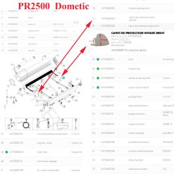 Alternative view of Dometic, bras store, lot de 2 capuchons du dessus protection un gauche et un droite pour PR2000, PR2500, PW1000, PW1500, PW1100, PW1750, VW KIT T5/T6 - CALIFORNIA, MULTIVAN, KIT PR2000 DUCATO 1,  Ducato 2, Sprinter H2, Campster, Malibu par Dometic