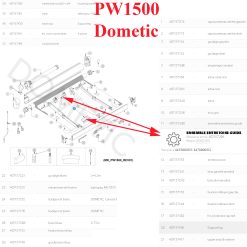 Alternative view of Dometic, Store, kit guidage soutien BRUSTOR 0500373 pour PW1500 de 5m ou 4,5m, ou 5,5m ou 6 m  par Dometic