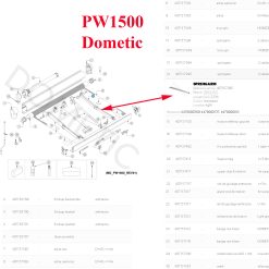 Alternative view of Dometic, bras Droit PW1000, PW1500 pour les stores camping-car par Dometic