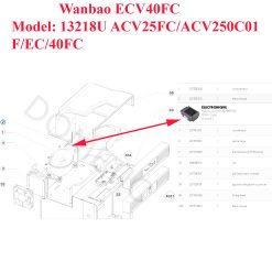 Alternative view of Unité électronique Model: 13218U pour les réfrigérateurs RC10.4S, RC10.4M, RC10.4P, RC10.4T, RCL 10.4E Dometic
