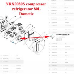 Alternative view of Dometic, porte bouteilles ou balconnet bas pour réfrigérateurs: NRX0090, NRX1080, NRX0080, NRX80 Dometic