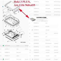 Alternative view of Dôme acrylique SE10651050X742 pour lanterneau ou Couvercle en plexiglass complet pour HEKI 3 plus – SERA DISPONIBLE FIN MARS
