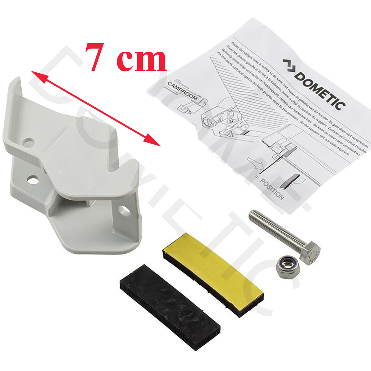Dometic store, élément de fixation du bras de soutien centrale des stores PW1000, PW1500, PW1750 Dometic – Image 4