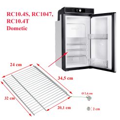 Dometic, grille, étagère inferieur ou clayette des réfrigérateurs de la série 10 : RC10.4S, RC1047, RC10.4T