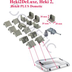 Dometic, fixation cadre extérieur 25-32 mm pour les lanterneaux: Heki2DeLuxe, Heki 2, Heki4 PLUS