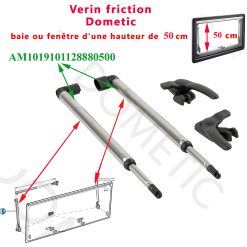 Seitz, paire de compas par friction, ou vérins avec poignée pour les baies S7P Top-hung pour les baies hauteur de 50 cm par Dometic, Seitz
