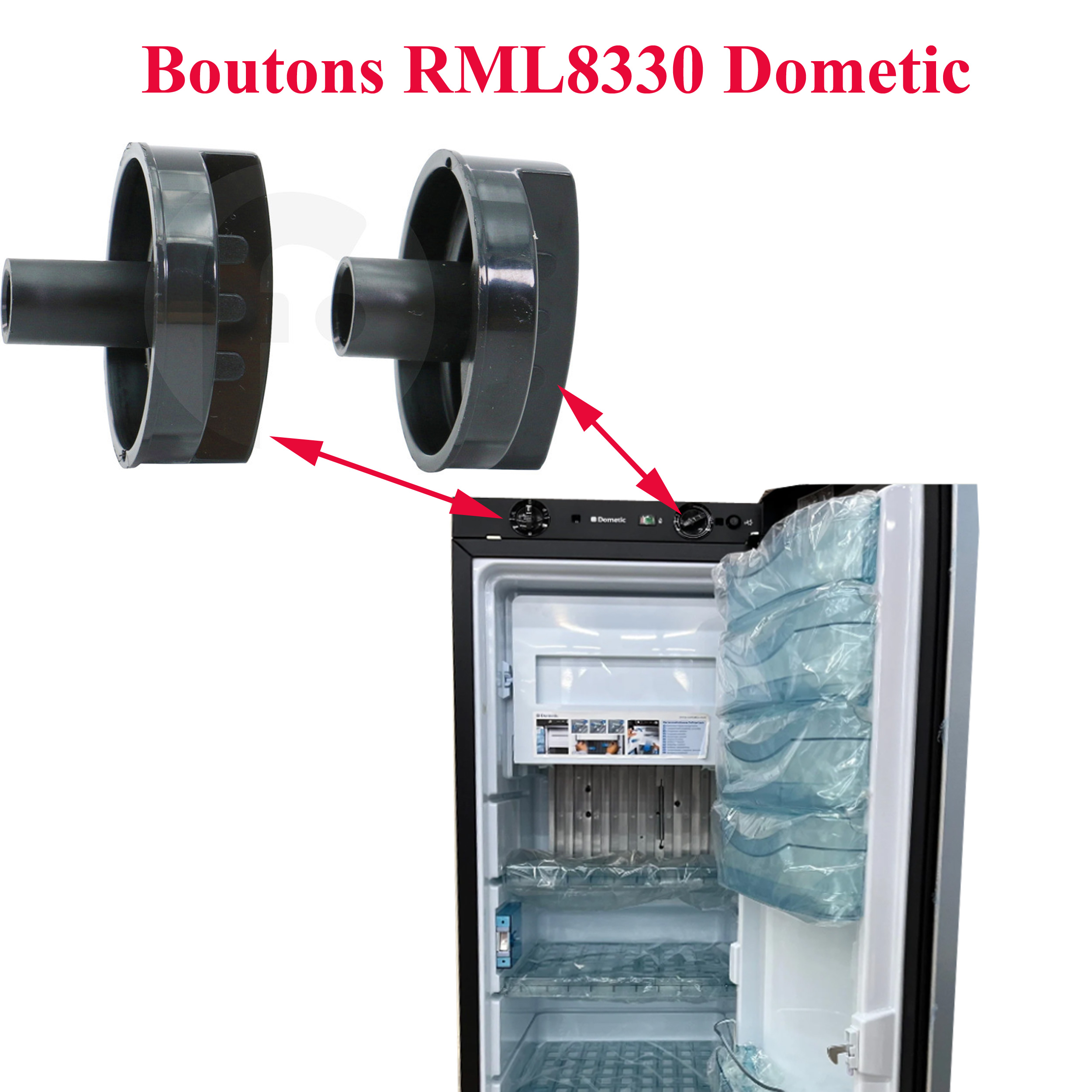 Dometic, 2 boutons ronds de réglages des RML8330 – Image 2