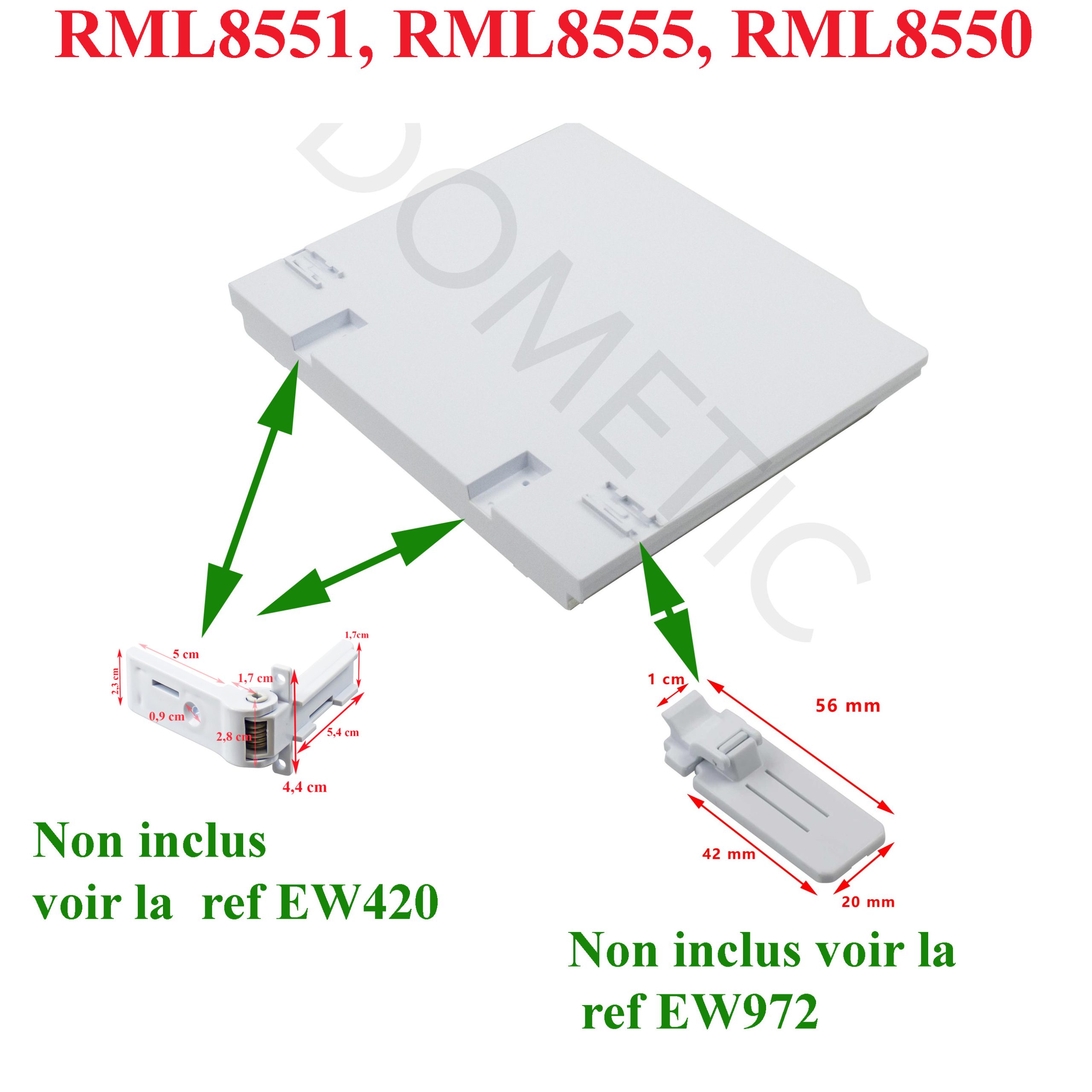 Dometic, plaque inférieure compartiment congélateur, freezer RML8551, RML8555, RML8550 – Image 2