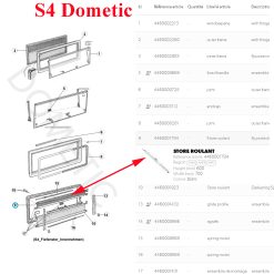 Alternative view of Seitz store moustiquaire dimensions Largueur 700 mm x Hauteur maximum 600 mm couleur blanc pour les baies D Lux, P6.4, S4