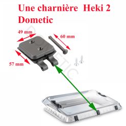 Dometic, une charnière avec pièces de montage pour les lanterneaux: Heki2DeLuxe, Heki 2