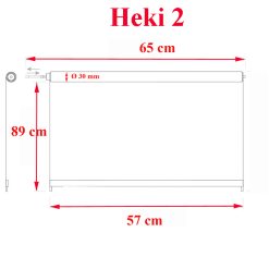 Alternative view of Dometic, store roulant occultant complet pour lanterneau Heki 2, coloris blanc crème - DISPONIBLE VERS LE 1ER JUIN 2026