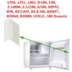 Dometic, poignée de porte pour les minibars: A550, A552, A803, DA80, E80, EA0800, EA3280, KS80, R8992, R90, REG055, RGE100, RH057, RH060, RH080, S55GE, S80 207452601