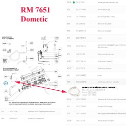 Alternative view of Dometic, sonde de température RM7605, RM7651, RM7655, RM7805, RM7851, RM7855, RM7601, RM7655, RM7801, RML8551, RML8555, RMSL8501, RMT7655, RMT7851, RMT7855, RMT7651L, RMT7655L, RMT7851L, RMT7855L - Article épuiser peut être remplace par notre référence EW1878