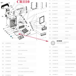Alternative view of Dometic, étagère au-dessus du bac à légumes CRX1110, CR0110, CRX0110, CR1110