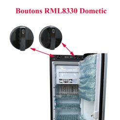 Dometic, 2 boutons ronds de réglages des RML8330