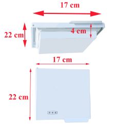 Alternative view of Dometic, portillon ou porte du congélateur ou freezer des mini-bars EA3280, A803, DA80, EA0800, RH080, RGE100
