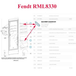 Alternative view of Balconnet Hobby de la porte des réfrigérateurs RML8330 par Dometic