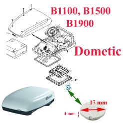 Dometic, un cache vis sur le diffuseur des climatisations B1100, B1500, B1900