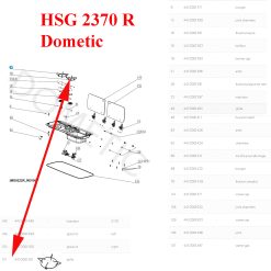 Alternative view of Dometic, Grille Ø 18 cm au dessus du bruleur pour les modèles HSG2370, MO9222