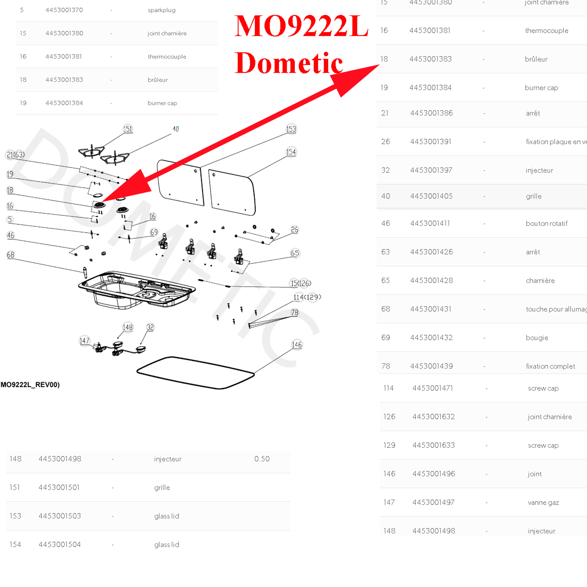 Dometic, brûleur chromé (sans couvercle) pour gazinière diamètre 57mm pour les modèles MO9222, CE99-ZF, HBG 3440, HSG 2370, KSK2007, MO7123, MO8952, MO9222, MO9722, PI8022,PI8023, PI9023 – Image 3
