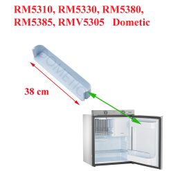 Dometic, porte balconnet du haut des réfrigérateurs : RM5310, RM5330, RM5380, RM5385, RMV5305