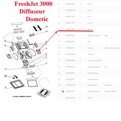 Alternative view of Dometic, un filtre du distributeur ou diffuseur d’air FJ3000