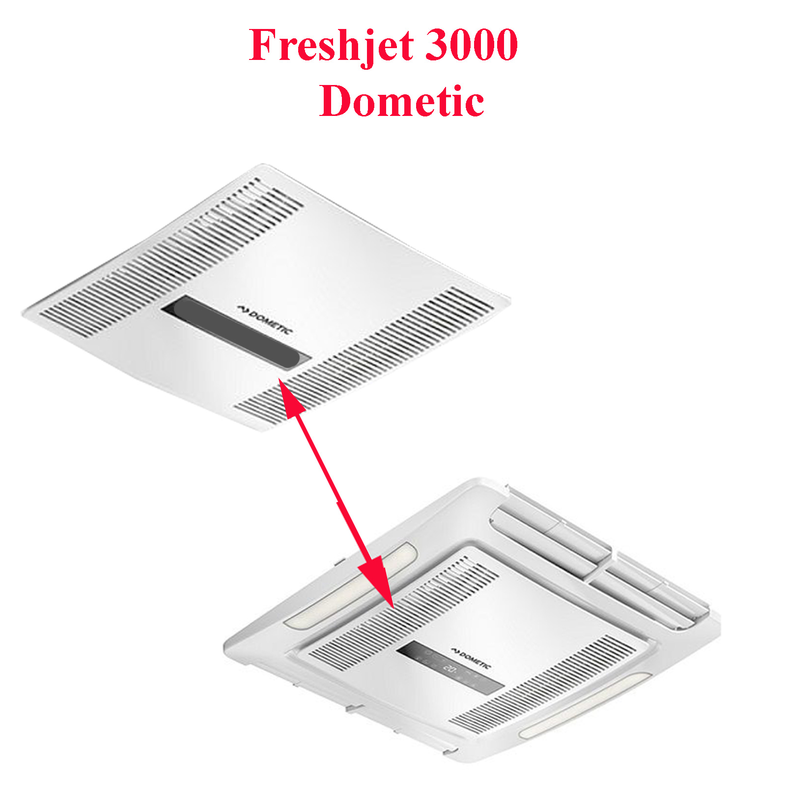 Dometic, grille du milieu du diffuseur des climatisations de toit: Freshjet FJ3000, HL36HX01RI – Image 2