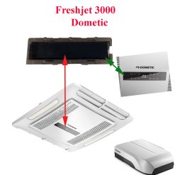 Dometic, panneau de commande + sonde de température (Display) du diffuseur des climatisations de toit :  Freshjet FJ3000, HL36HX01RI