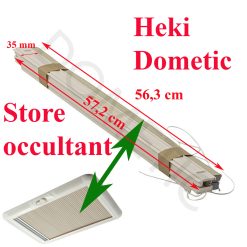 Dometic, store occultant complet pour lanterneau Heki 2, Heki 3 plus, Heki 4 plus, blanc cassé, pour les versions jusqu'en 2006